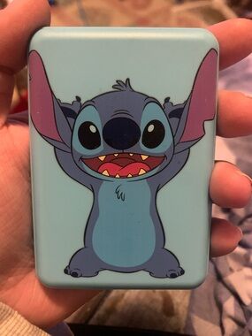Disney Light Blue Portable Magnetic Charger with Navy Accent